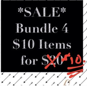 Any 4 $10 items or under only $10!!